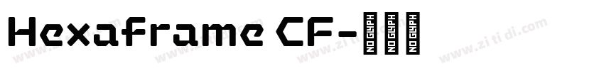 Hexaframe CF字体转换